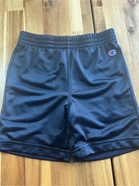 Champion Navy Blue Mesh Athletic Shorts Youth Size 5 Pull On Active Gym